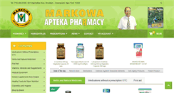 Desktop Screenshot of markowaapteka.com