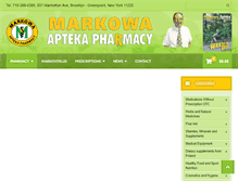 Tablet Screenshot of markowaapteka.com
